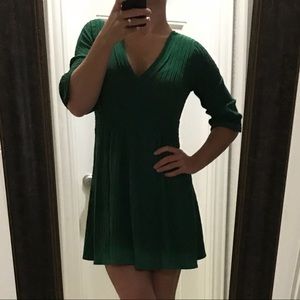 Forever 21 hunter green babydoll dress size small